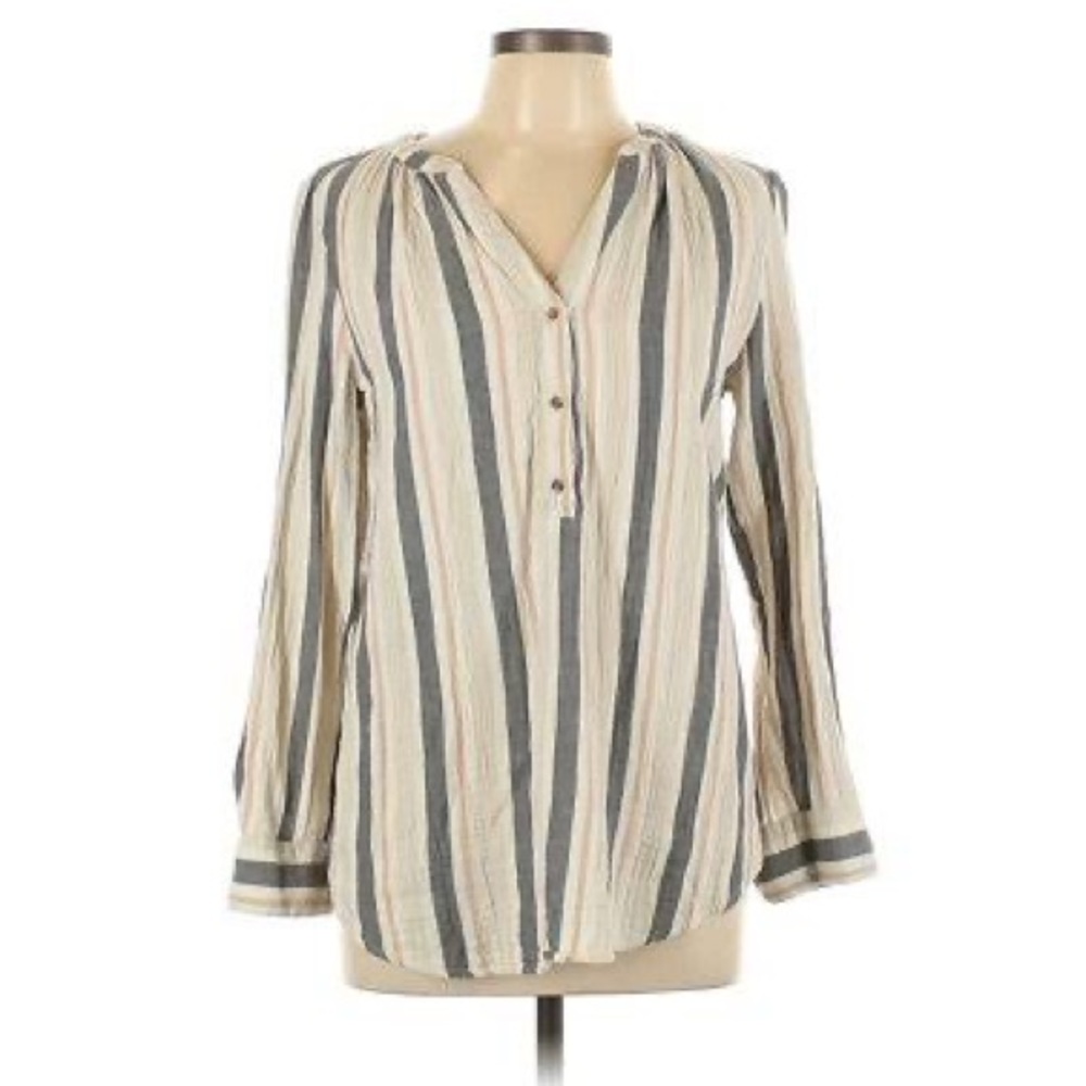 Universal Thread Long Sleeve Cotton Henley